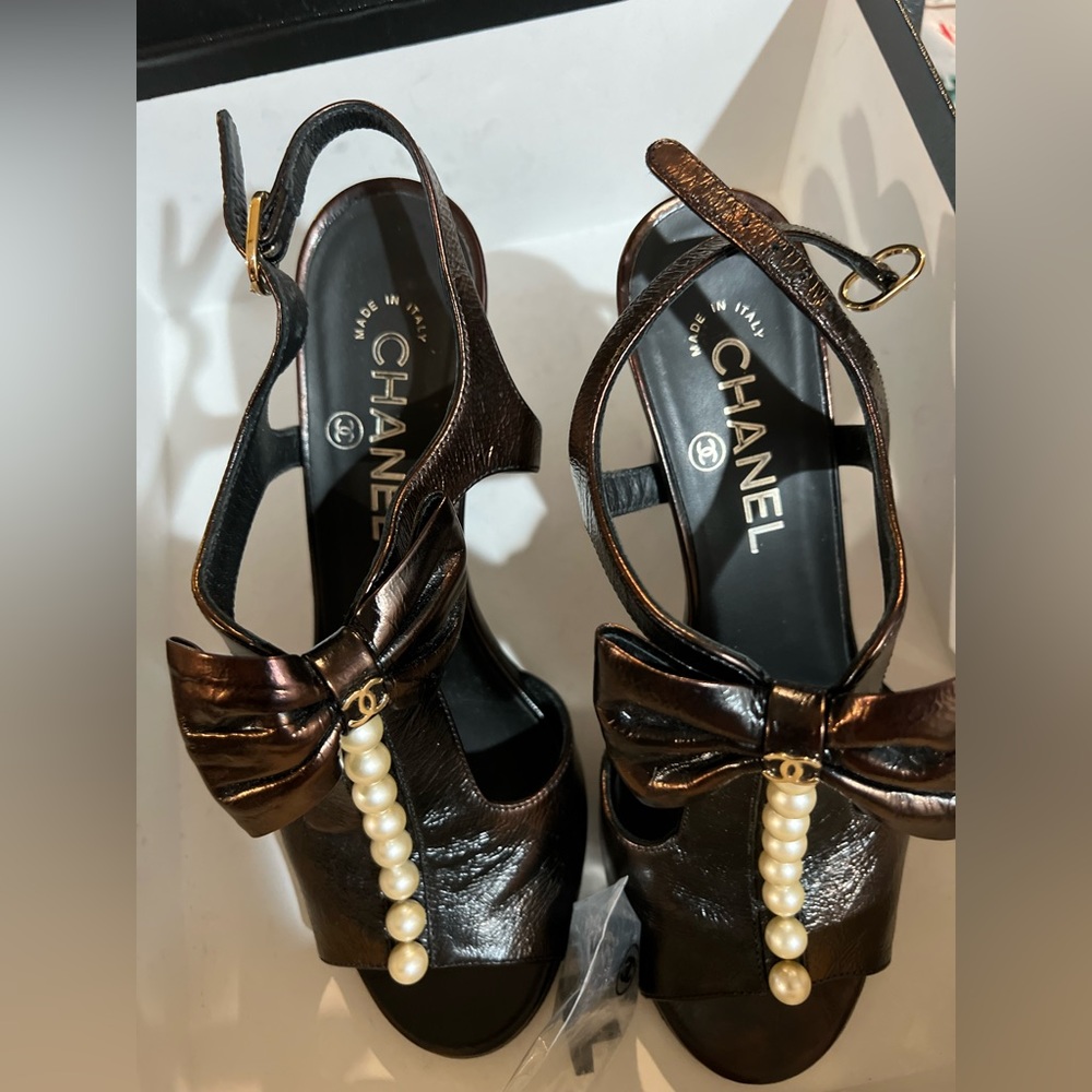 Zapatillas Chanel Madamusec perla auténtic #38